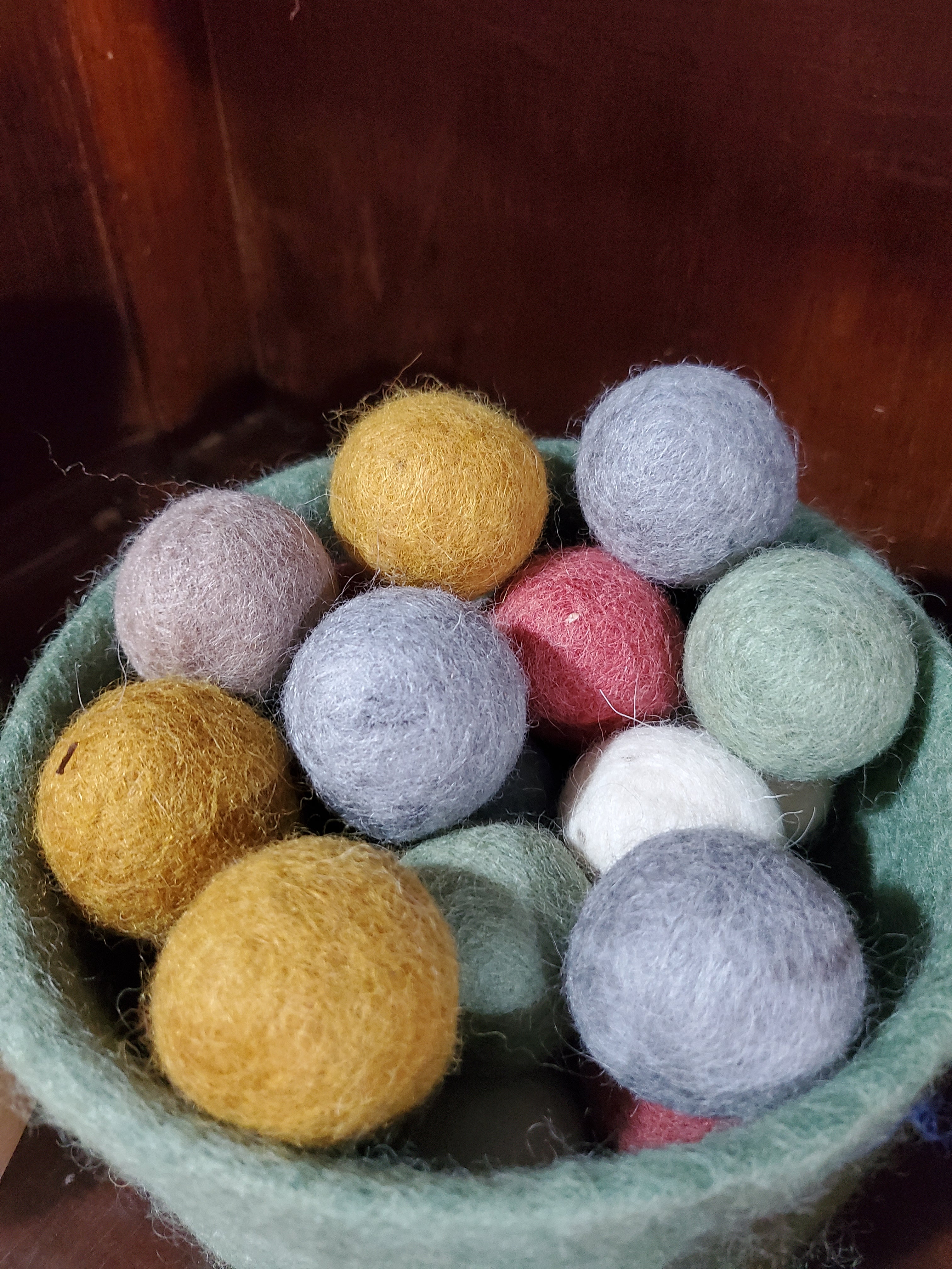 Felted sale yarn balls